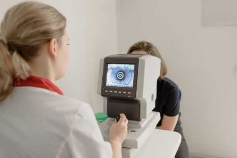 an image of eye exam