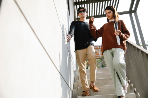 an image of a person with vision loss 