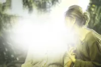 an image of a view with cataracts (two females)