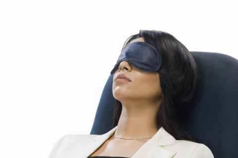 an image of a female wearing eye masks